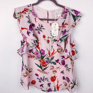 Loveriche NWT Floral Short Sleeve, Pink, Size M